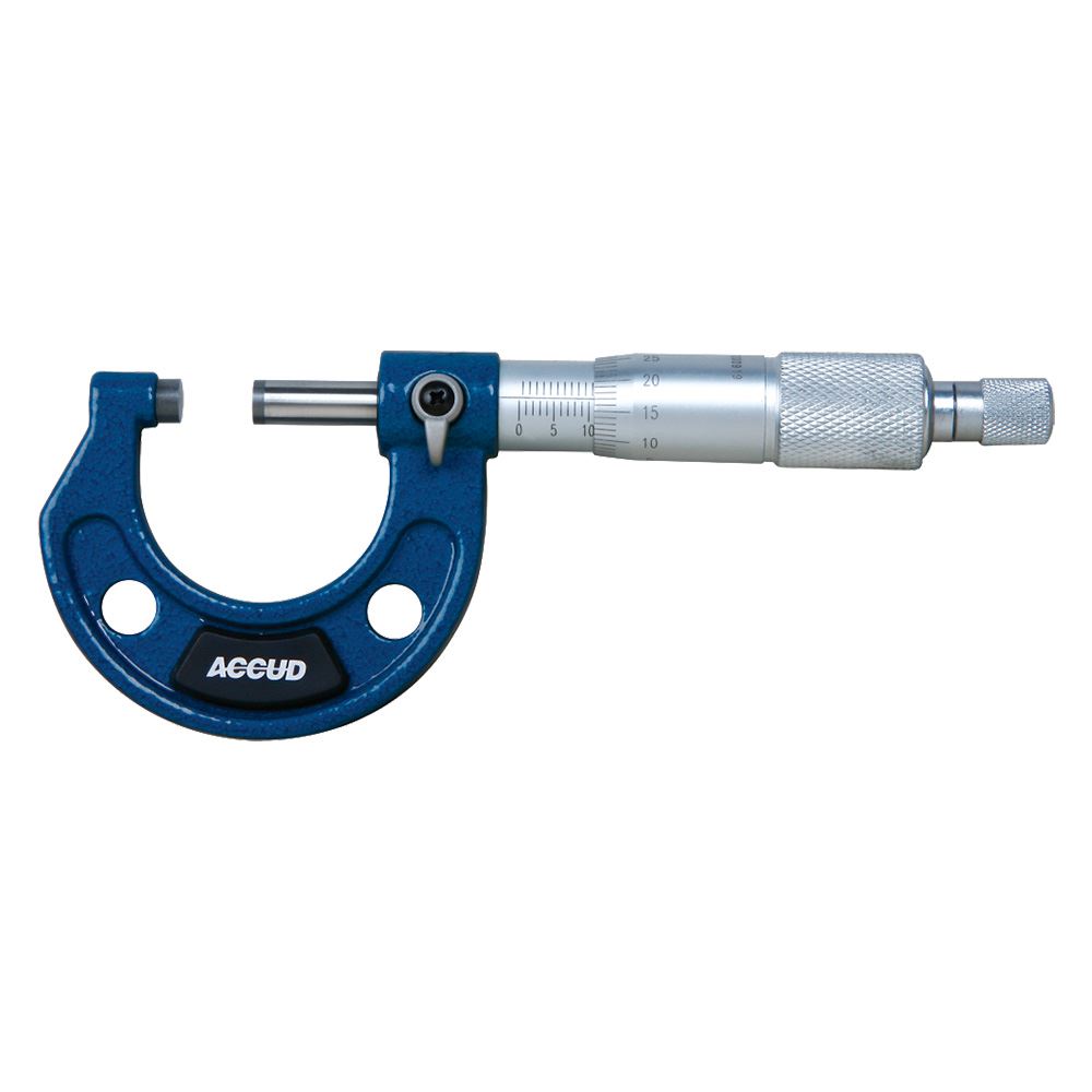 Accud 0 - 25mm x 0.01mm Outside Micrometer (Series 321)