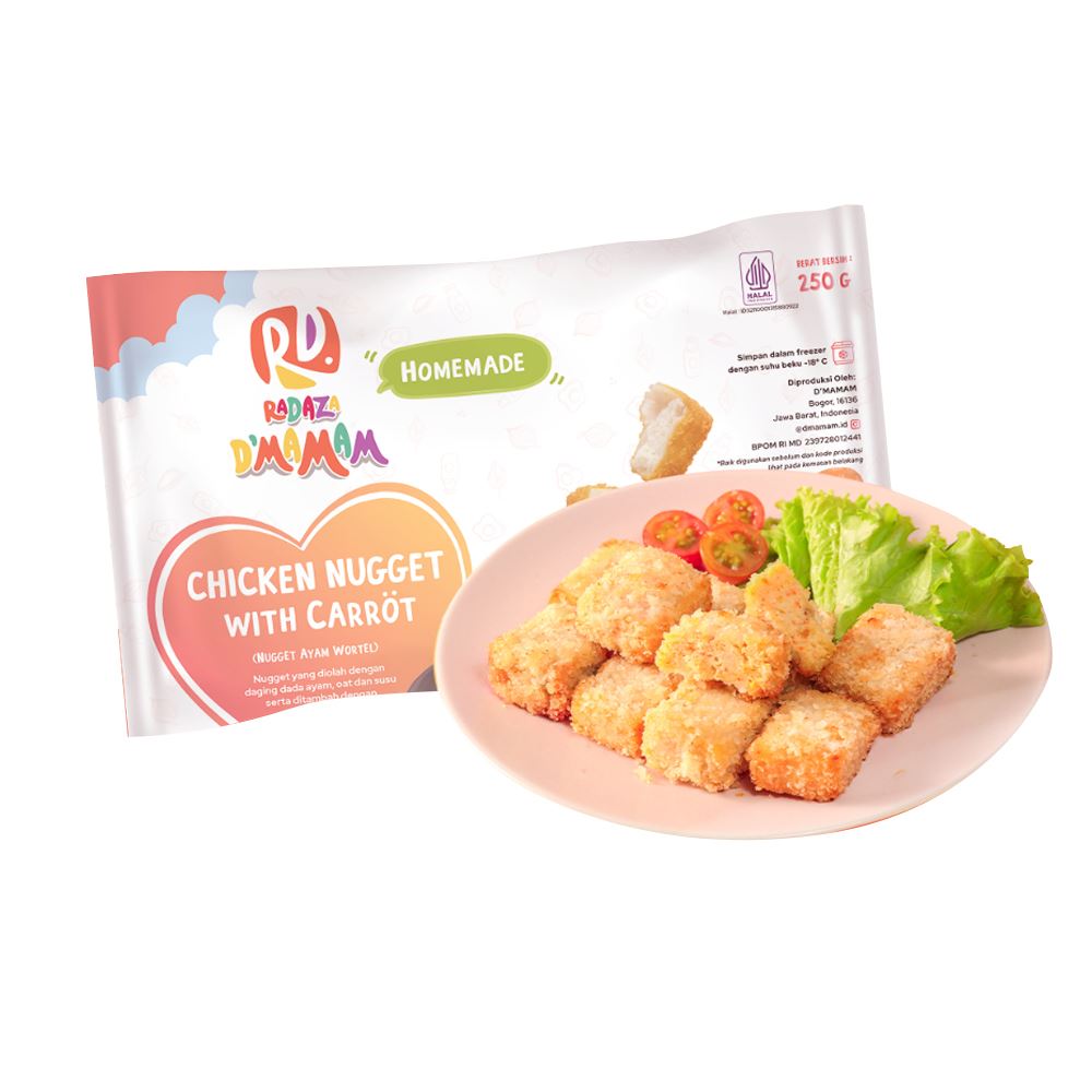 D'mamam Chicken Nugget with Carrot (Nugget Ayam Wortel) - 250g