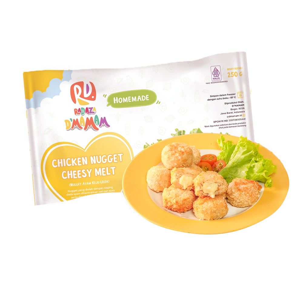 D'mamam Chicken Nugget Cheesy Melt (Nugget Ayam Keju Leleh) - 250g