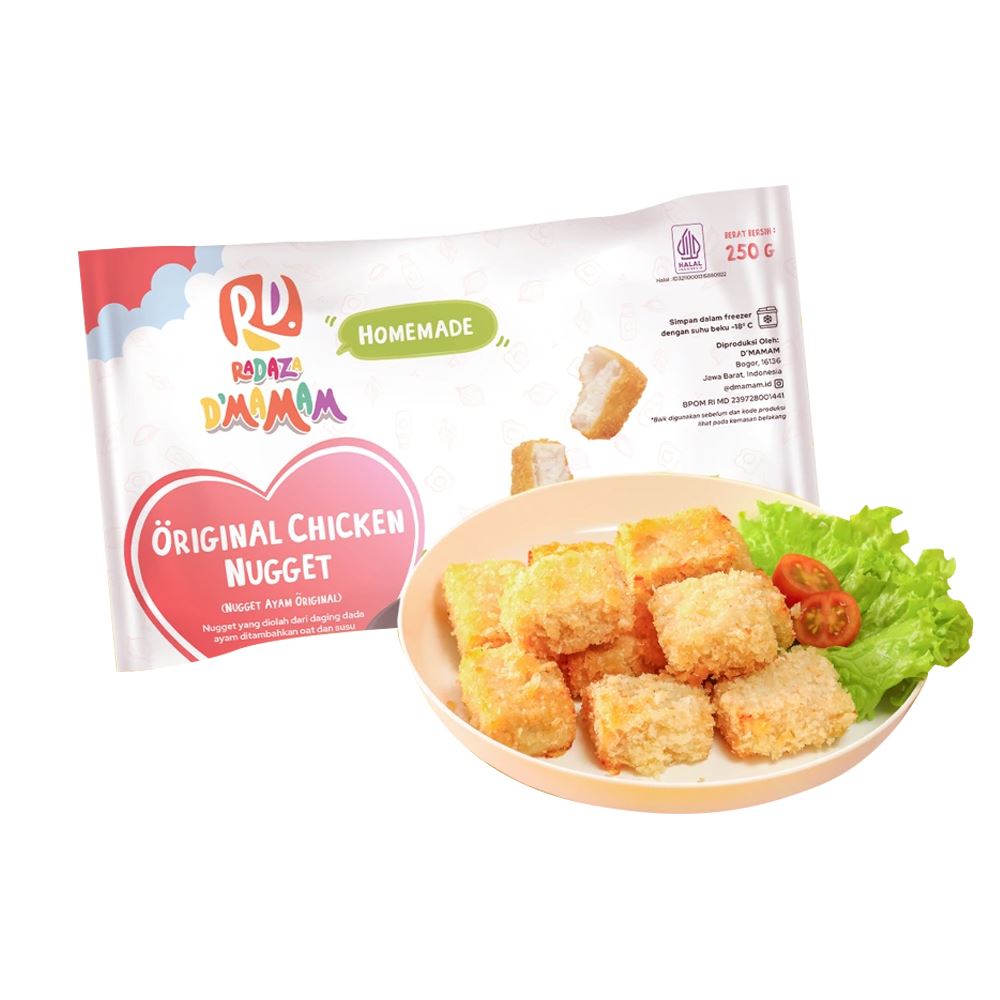 D'mamam Original Chicken Nugget (Nugget Ayam Original) - 250g