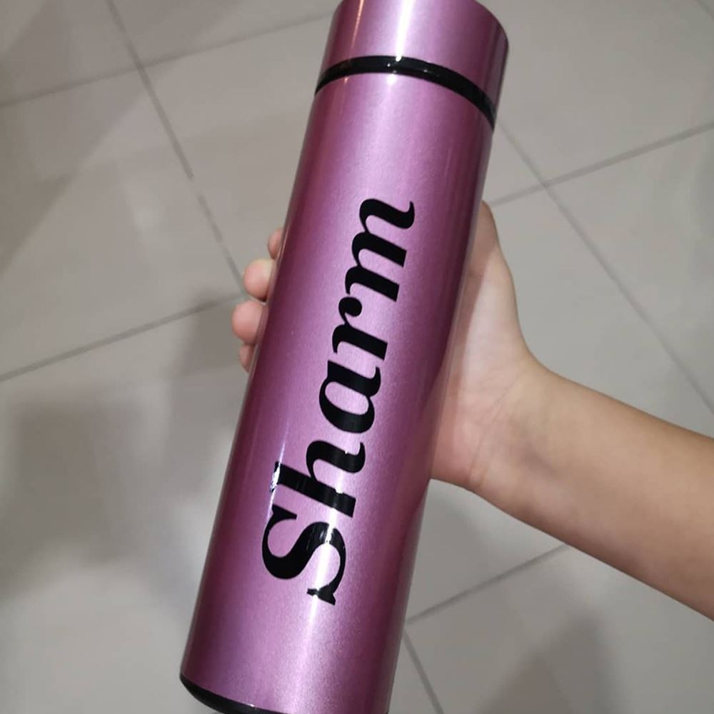 Personalised Thermos Bottle with Smart LED Temperature Display