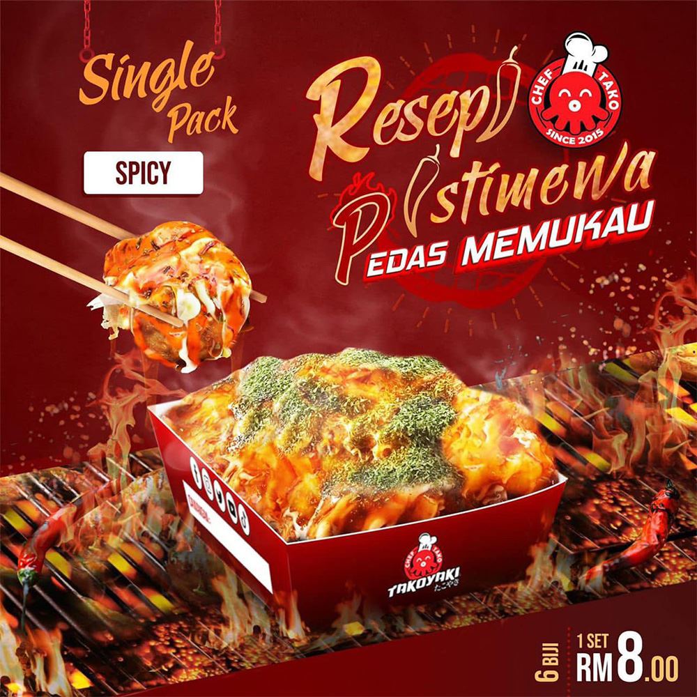 Chef Tako Takoyaki Single Pack Spicy
