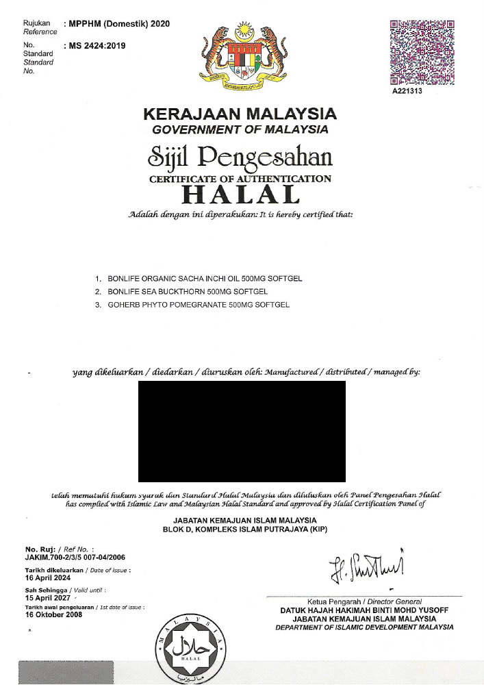 Halal Certificate