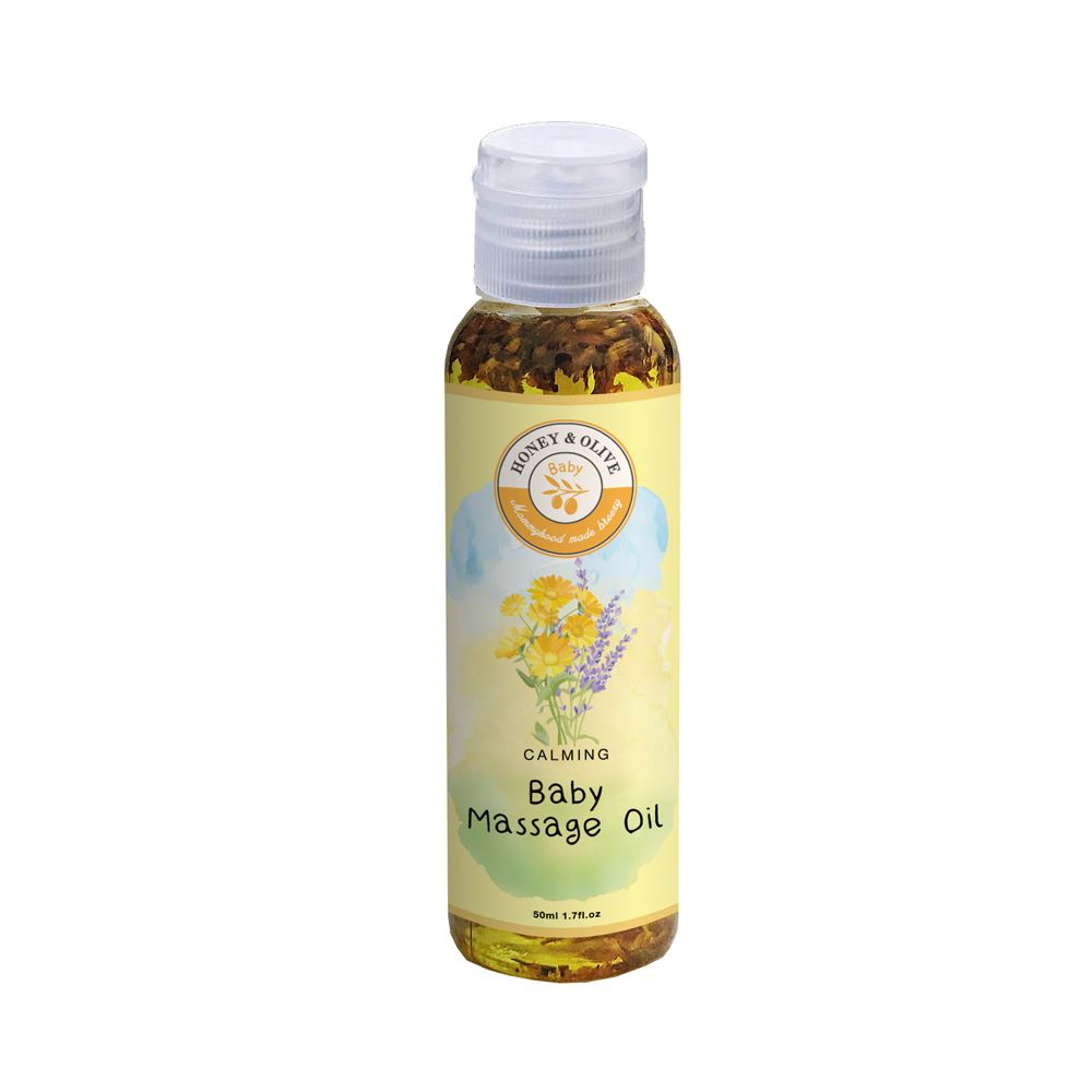 Honey & Olive Botanical Infused Baby Massage Oil – 50 ml