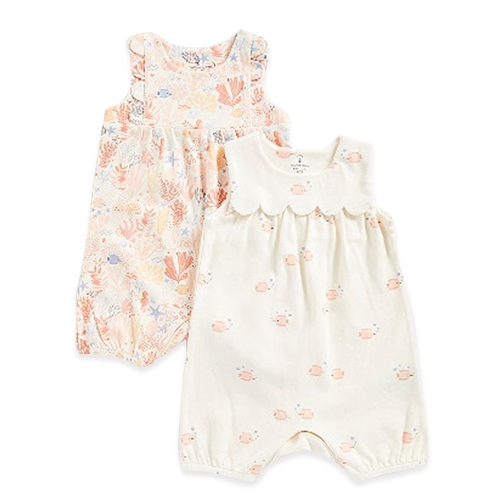 Mothercare Seashell Cove Rompers - 2 Pack