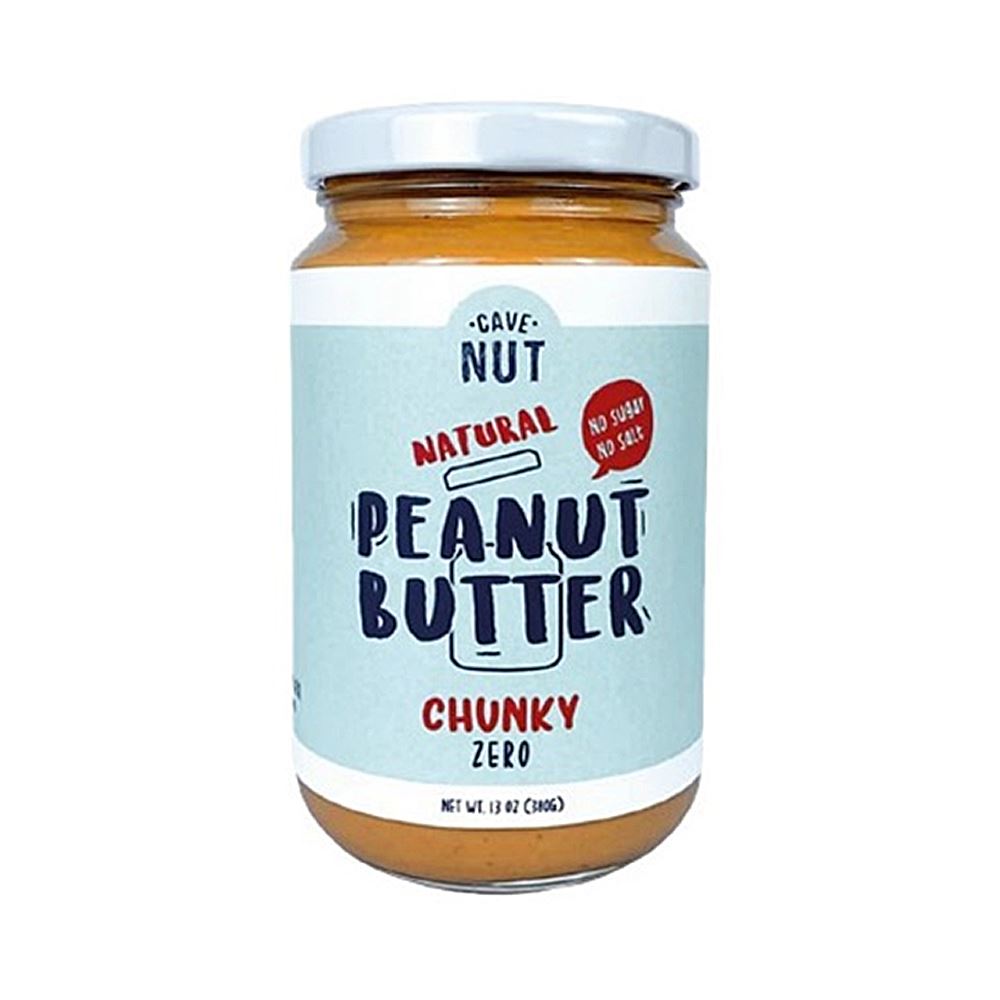 CaveNut Chunky Peanut Butter Zero – 380g