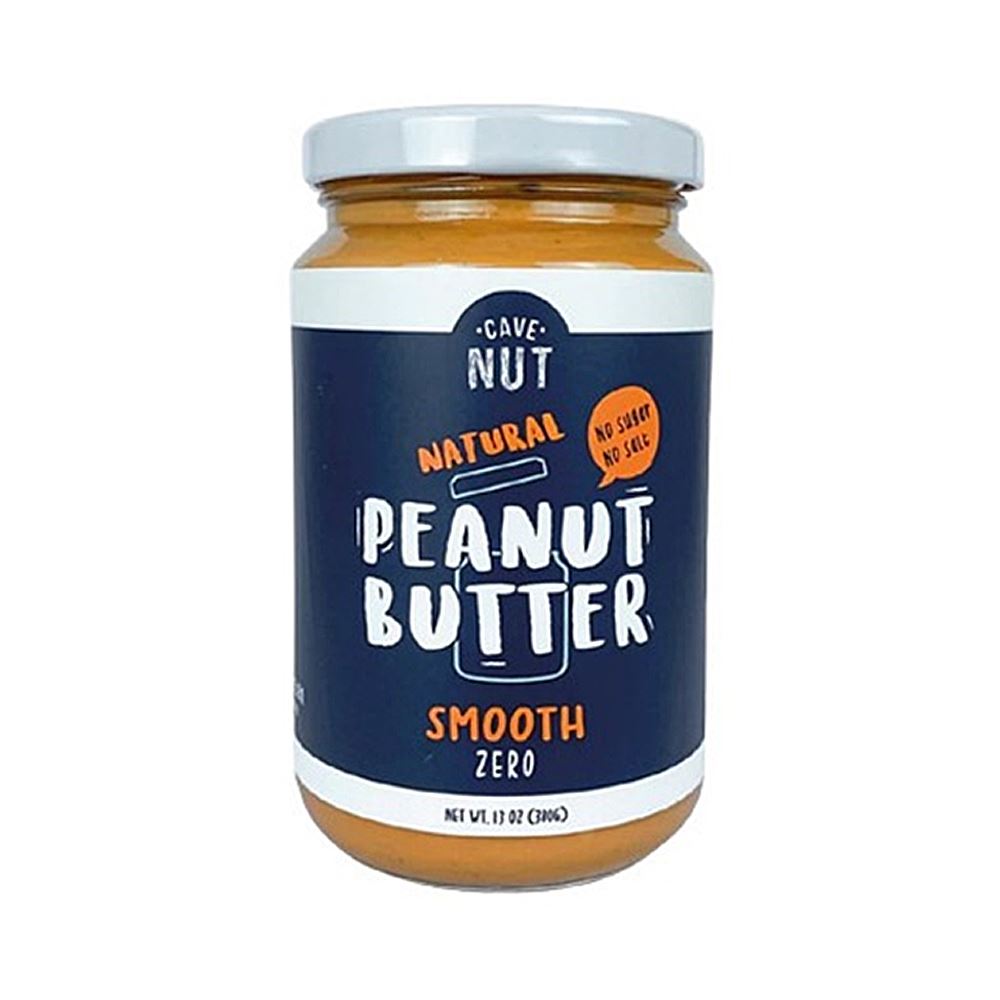 CaveNut Smooth Peanut Butter Zero – 380g