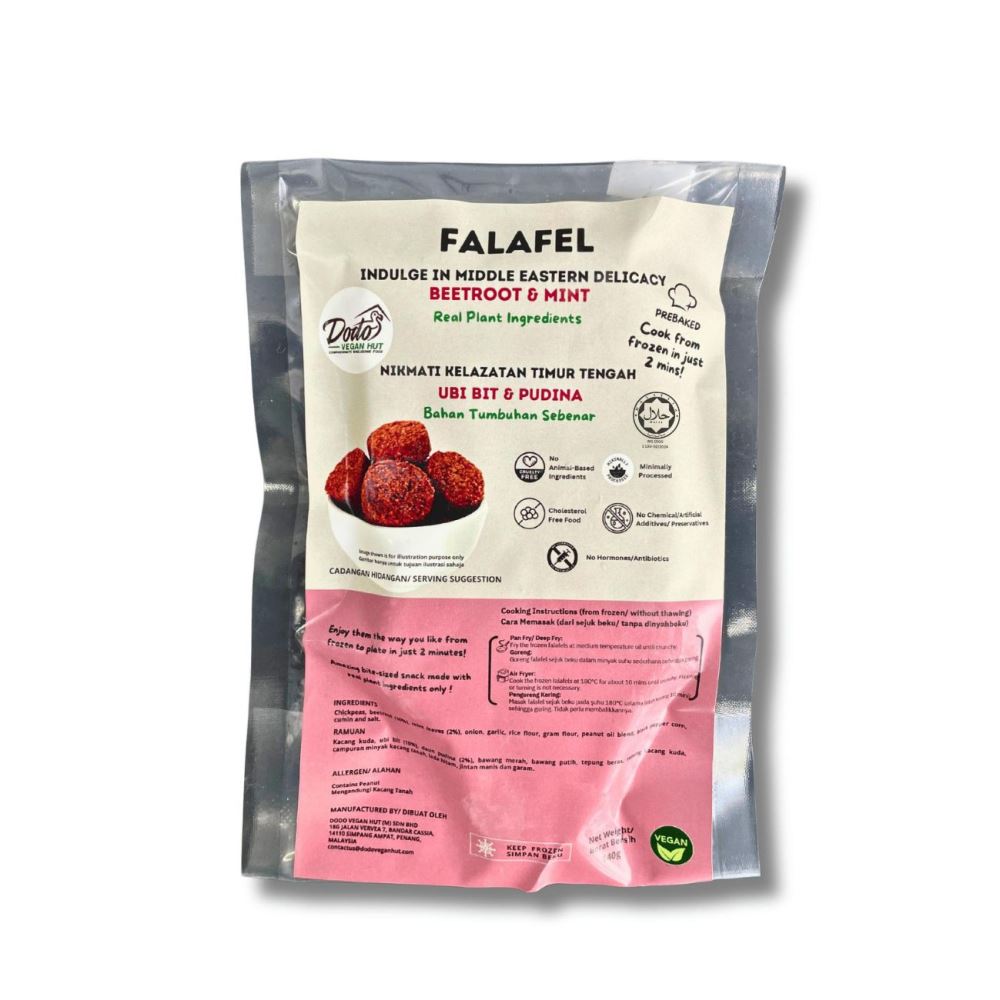 Falafels – Beetroot & Mint [Frozen, Vegan & Halal]