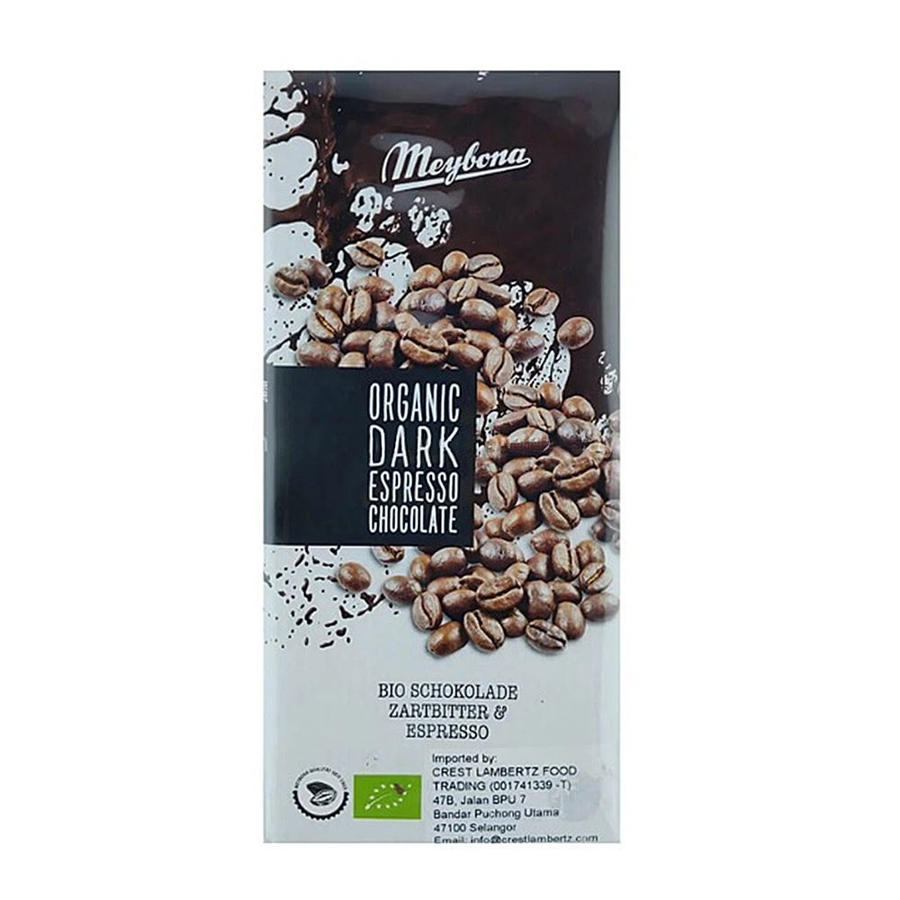 Meybona Organic Dark Espresso Chocolate – 100g