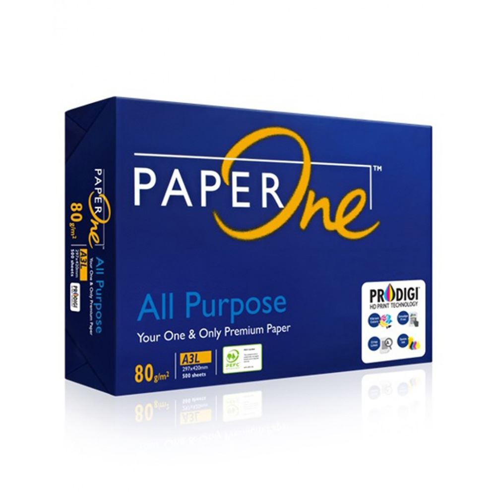 PaperOne A4 All Purpose Paper 80gsm - Box of 5 Reams (5 X 500 Sheets)