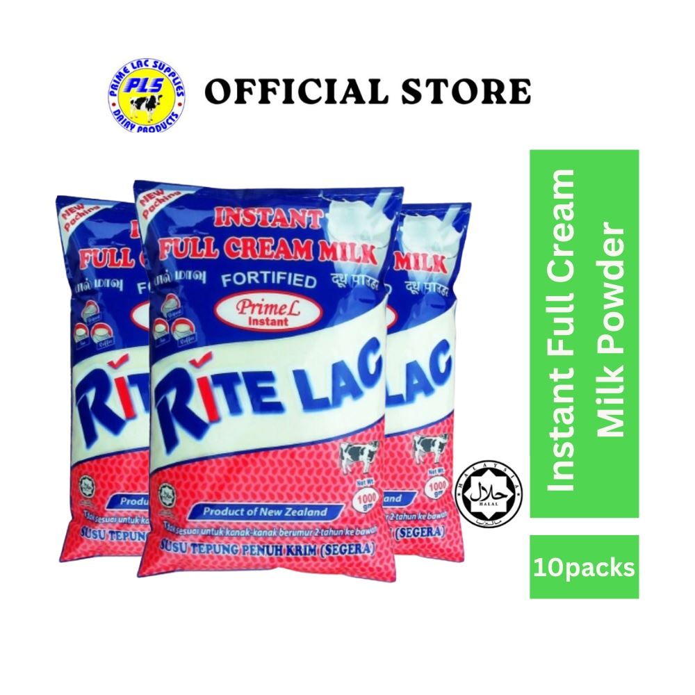 Rite Lac Instant Full Cream Milk Powder 1kg x 10