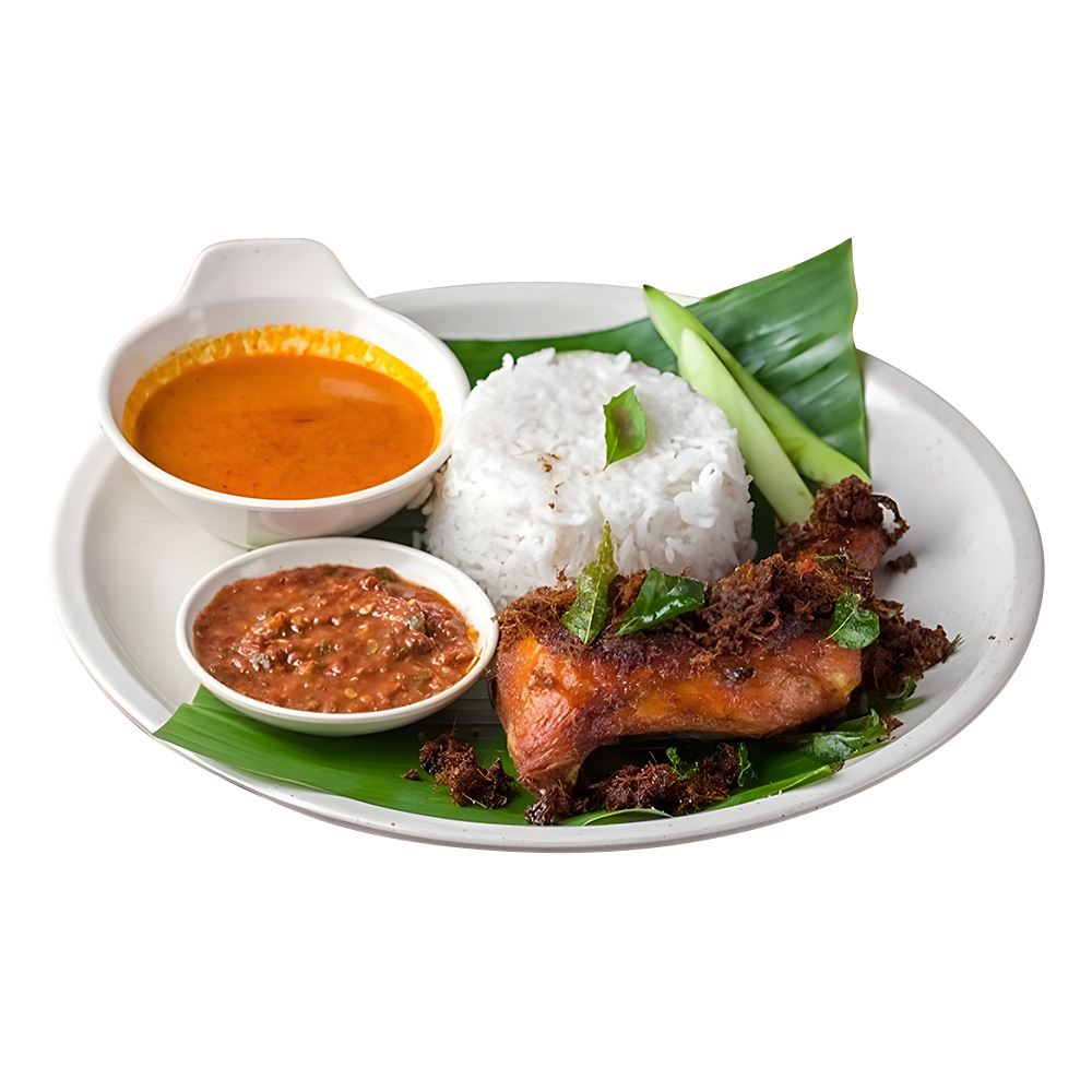 Nasi Kukus Ayam Goreng Berempah