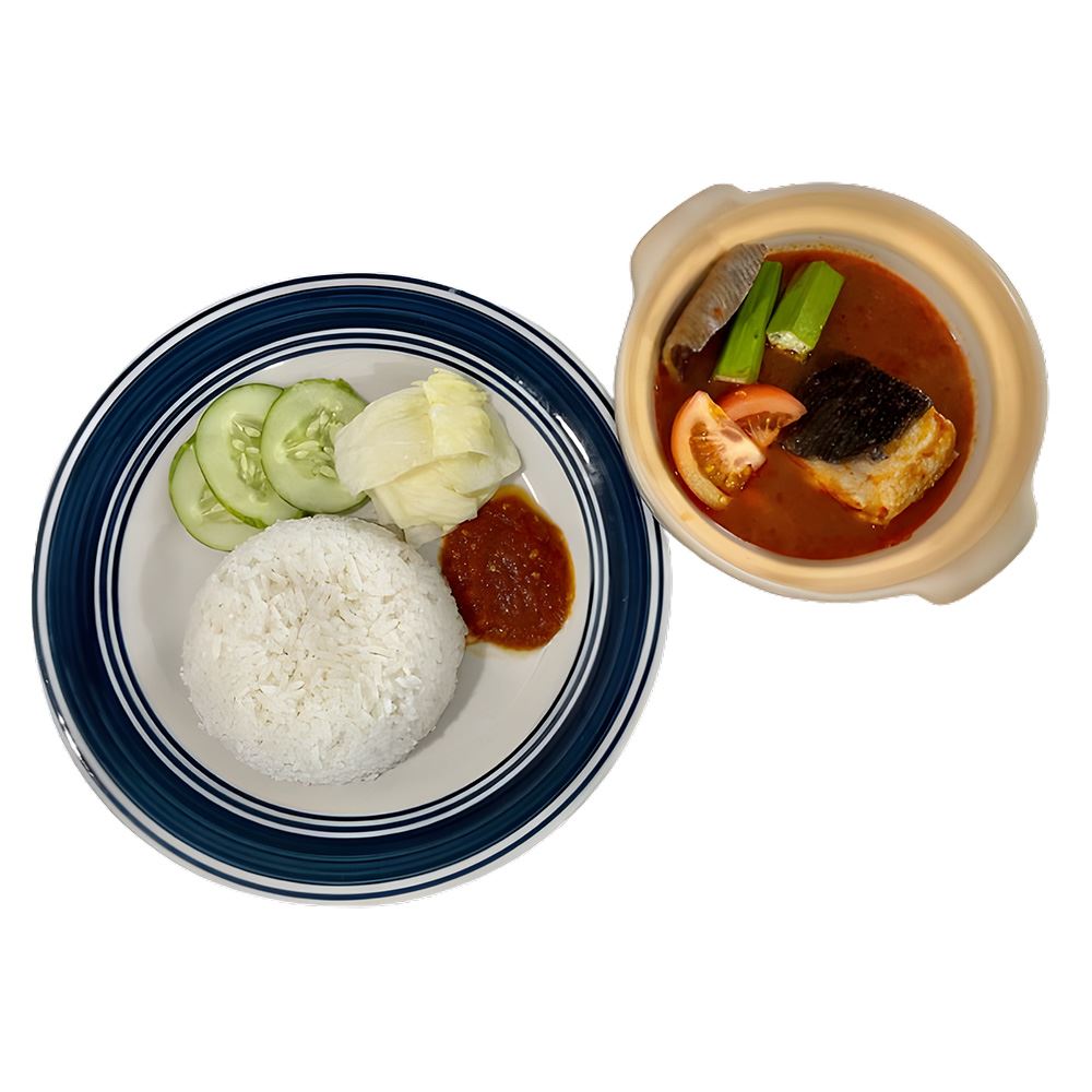 Nasi Berlauk – Asam Pedas