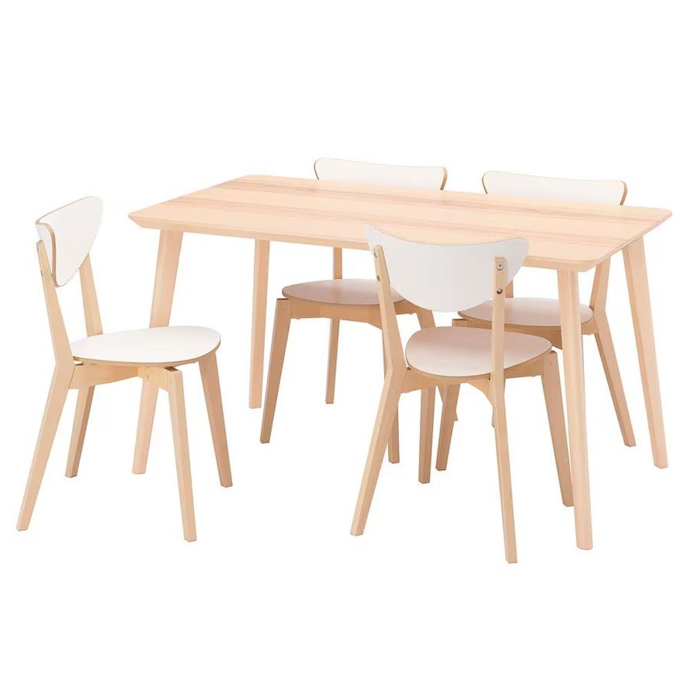 Dining Table with 4 Chairs Set