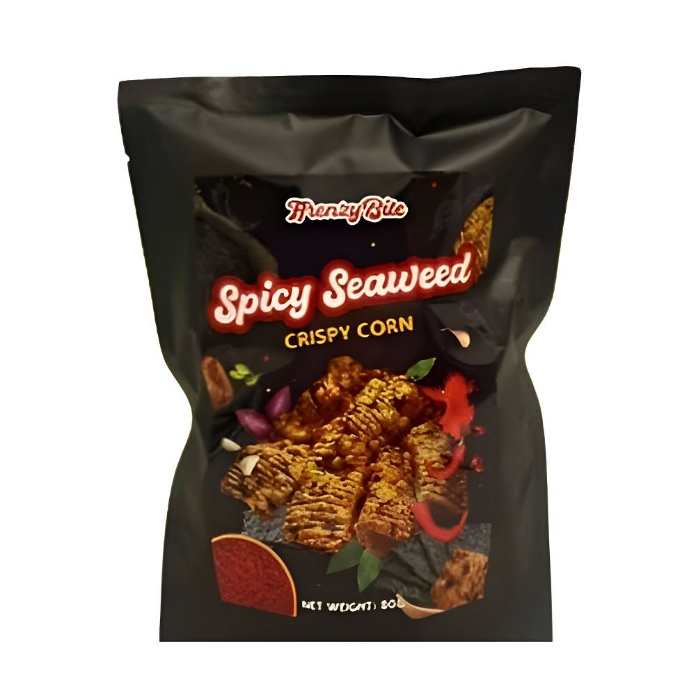 FfrenzyBite Spicy Seaweed Crispy Corn - 80g