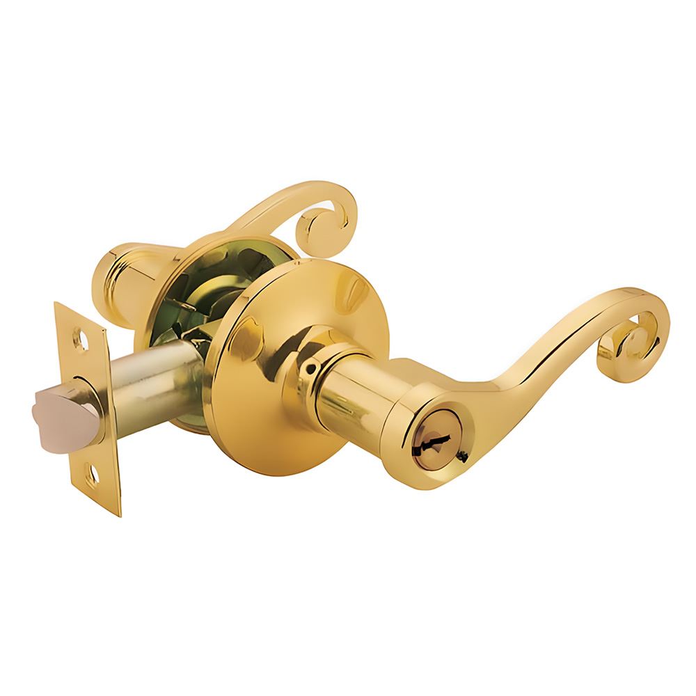 Privacy Door Lever Lock Set With Decorative Handle