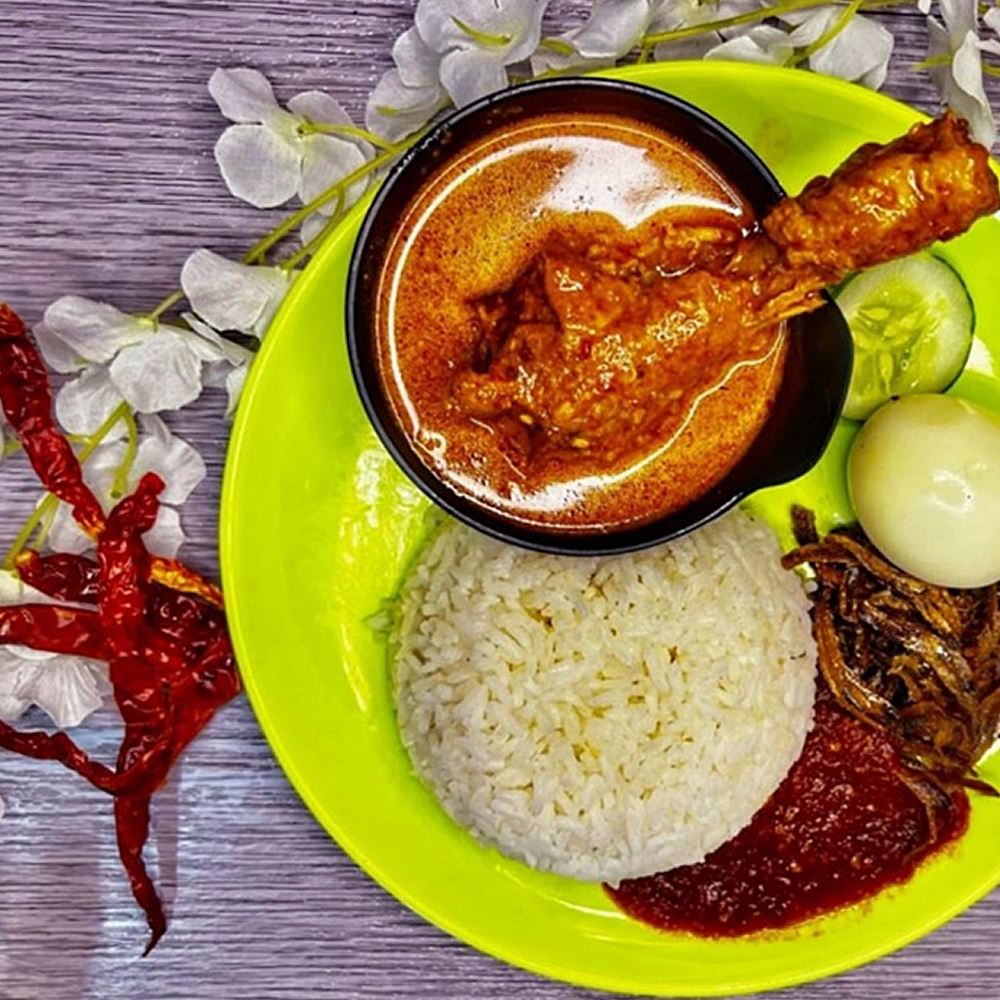 Nasi Lemak Kari Ayam (Chicken)