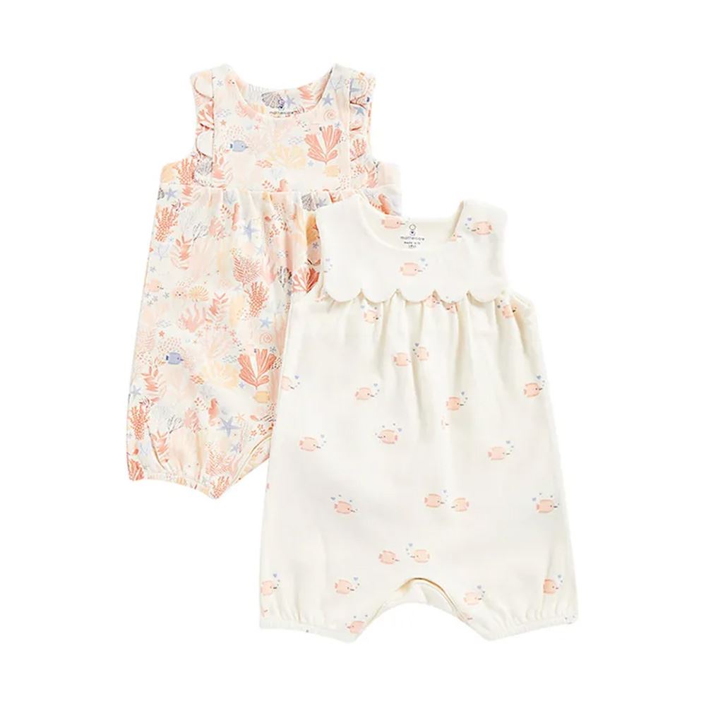 Mothercare Seashell Cove Rompers - 2 Packs