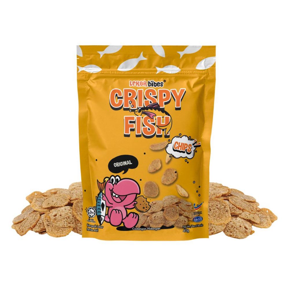 Lekor Bites Crispy Fish Mini | Keropok Lekor Ikan Mini Original Flavour - 40g