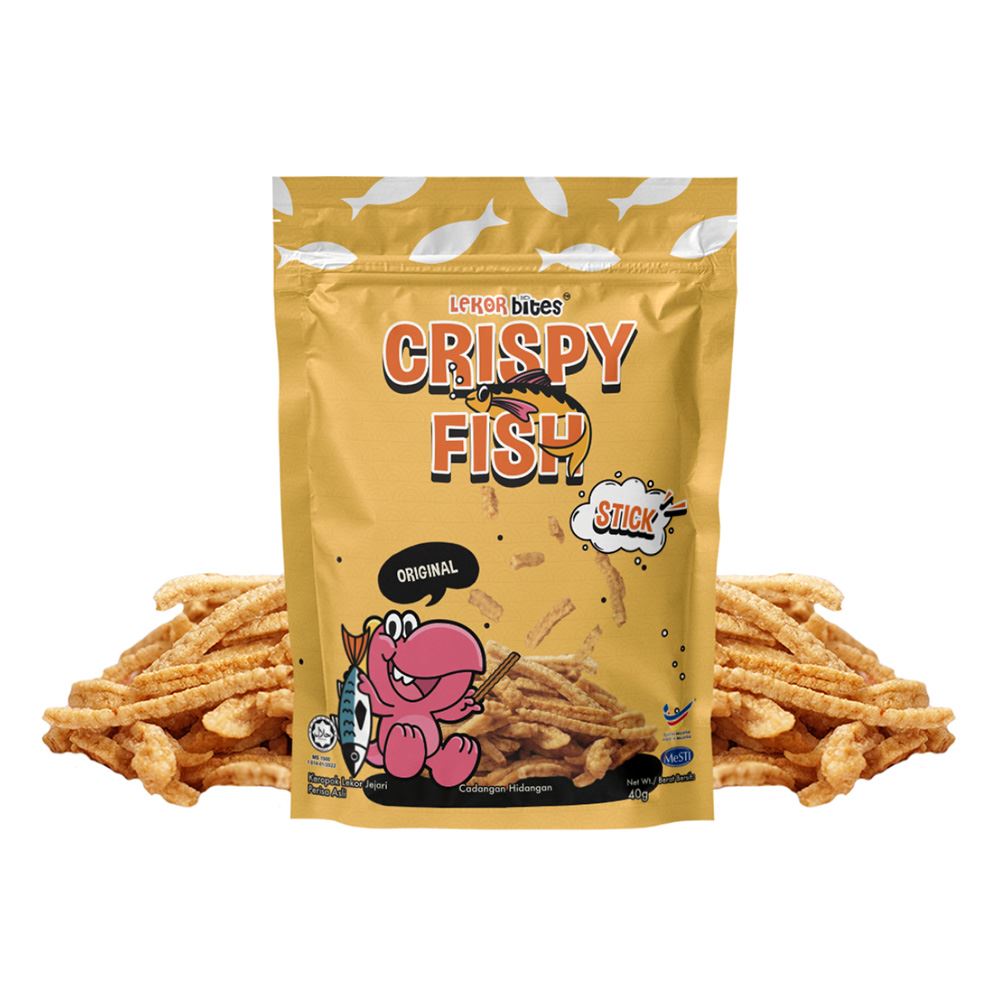 Lekor Bites Crispy Fish Stick | Stik Ikan Original Flavour - 40g