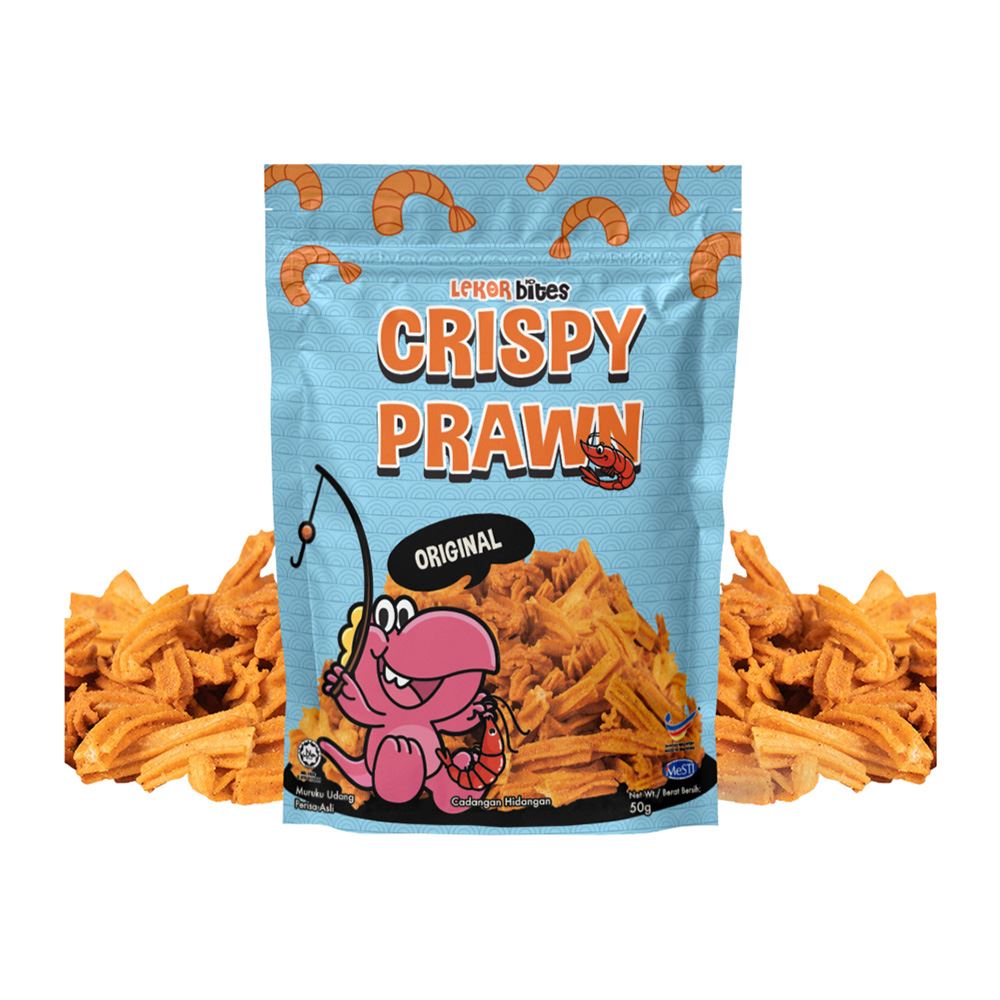 Lekor Bites Crispy Prawn | Muruku Udang Original Flavour - 40g