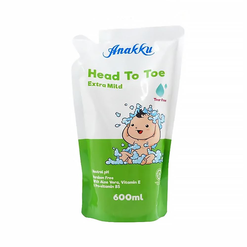 Anakku Baby Head To Toe Refill Pack - 600ml