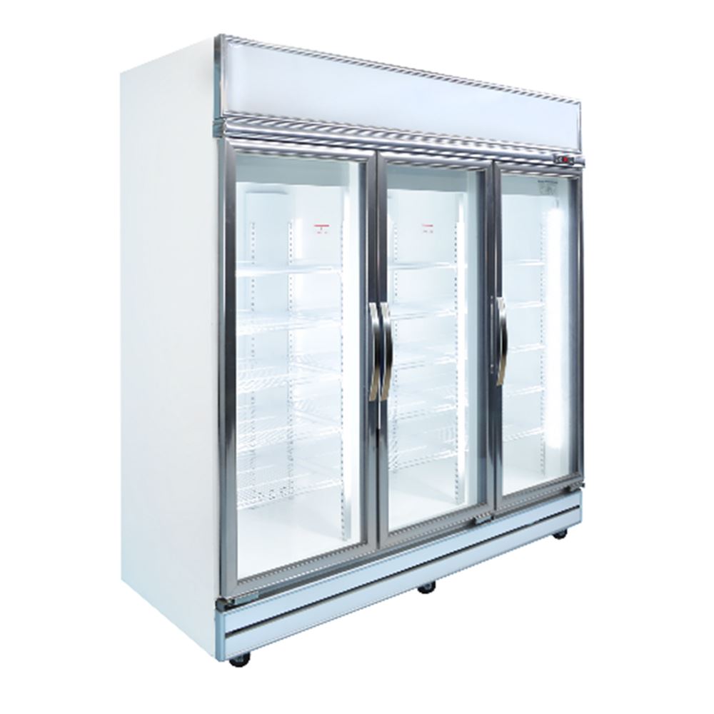 Imax 3 Door Display Freezer with Heater Glass - Premium