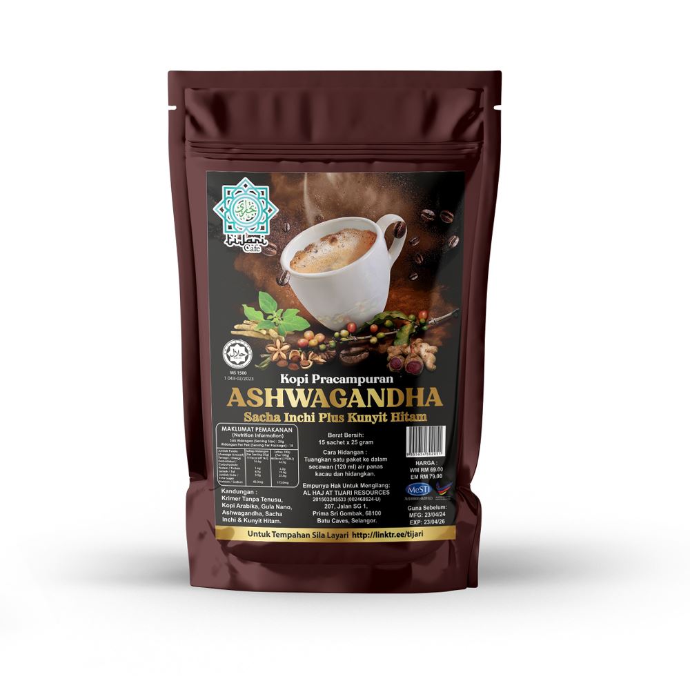 Al Haj At Tijari Premix Ashwagandha Coffee - 375g