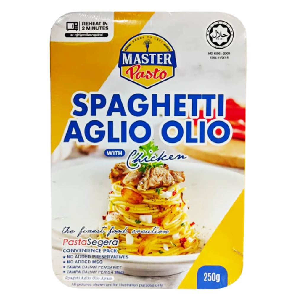 Master Pasto Aglio Olio with Chicken Spaghetti – 290g