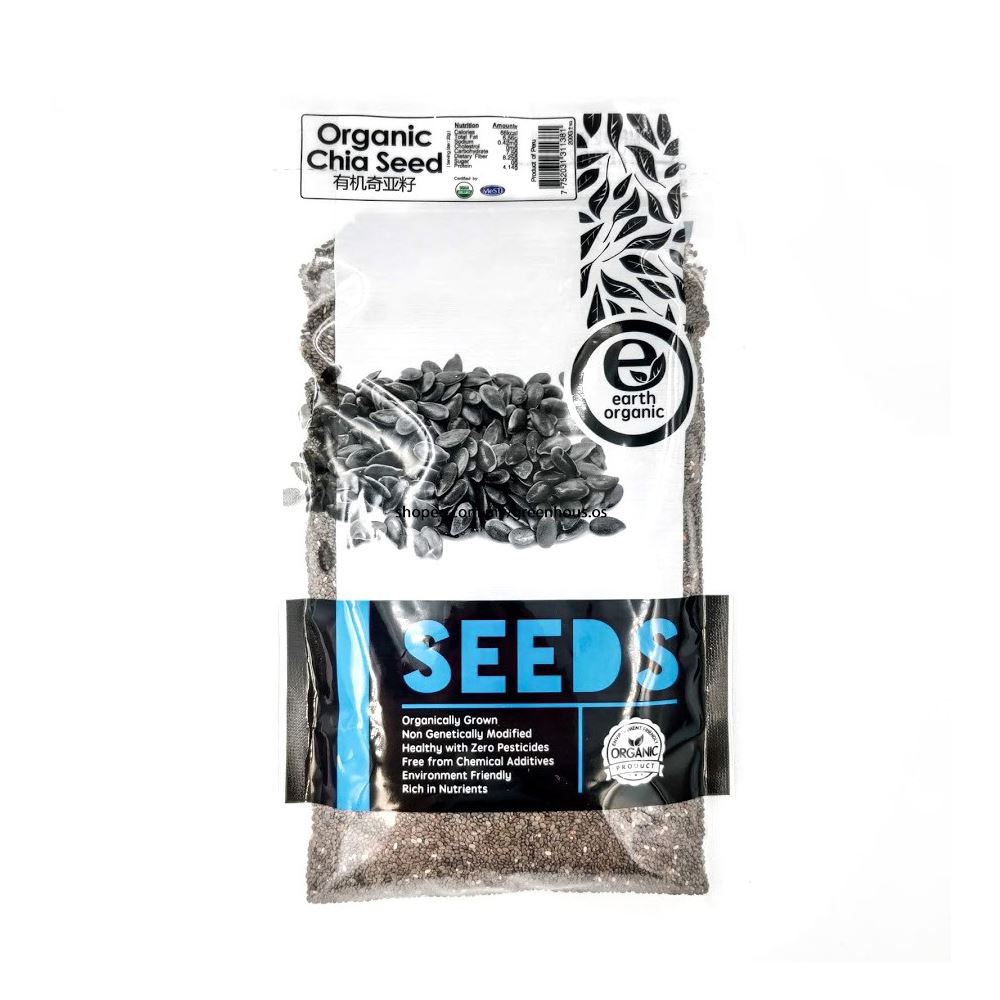 Earth Organic Organic Chia Seeds - 200g 