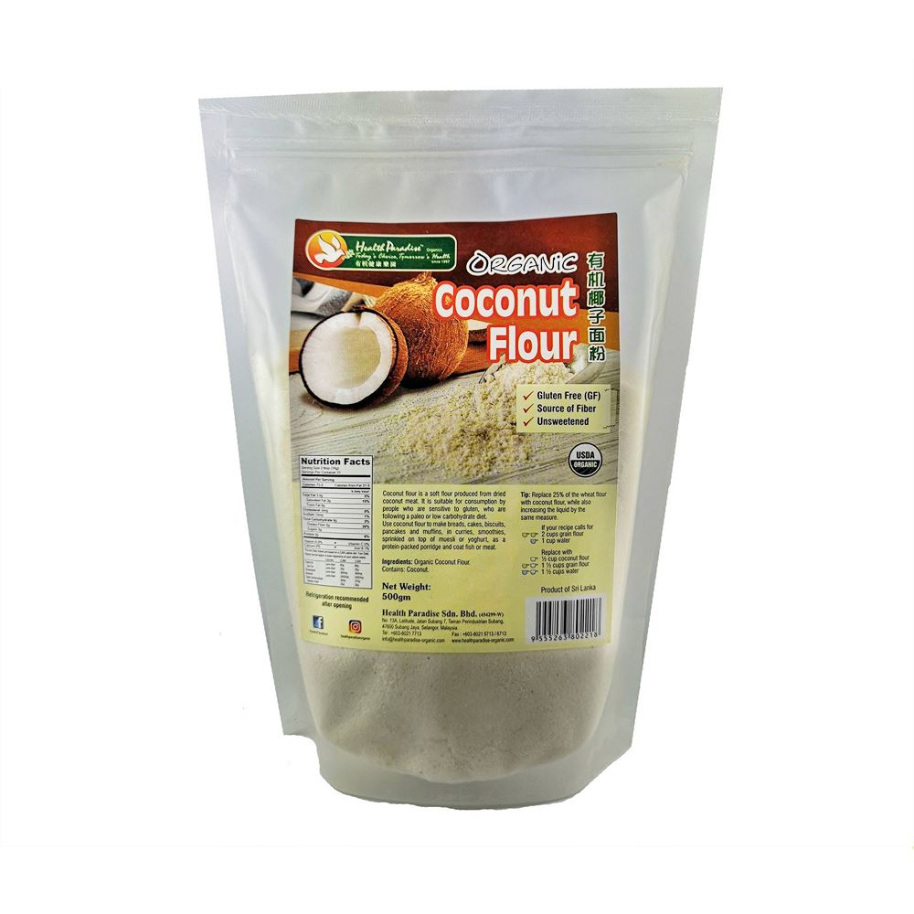 Health Paradise Organic Coconut Flour - 500g