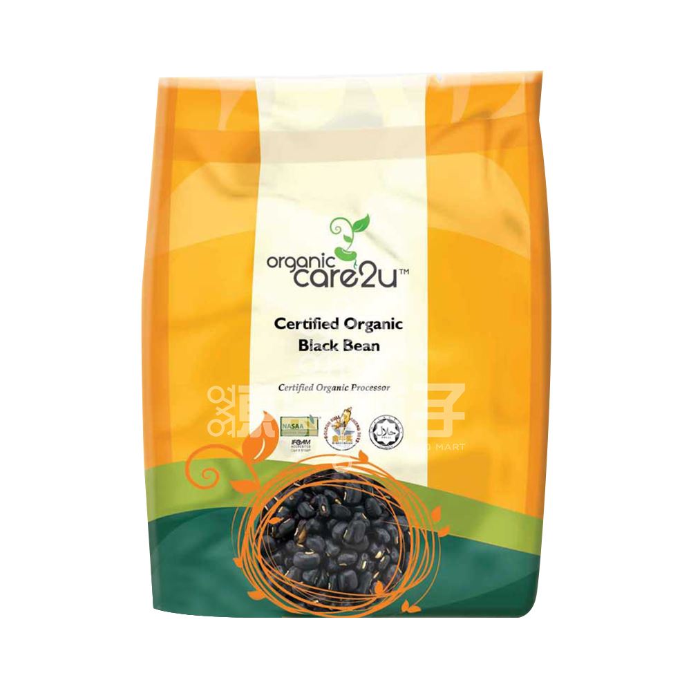 Organic Care2u Organic Black Bean with Green Kernel - 250g