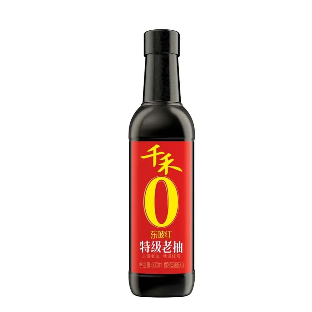 Qianhe Zero Additives Naturally Brewed Dark Soy Sauce - 500ml