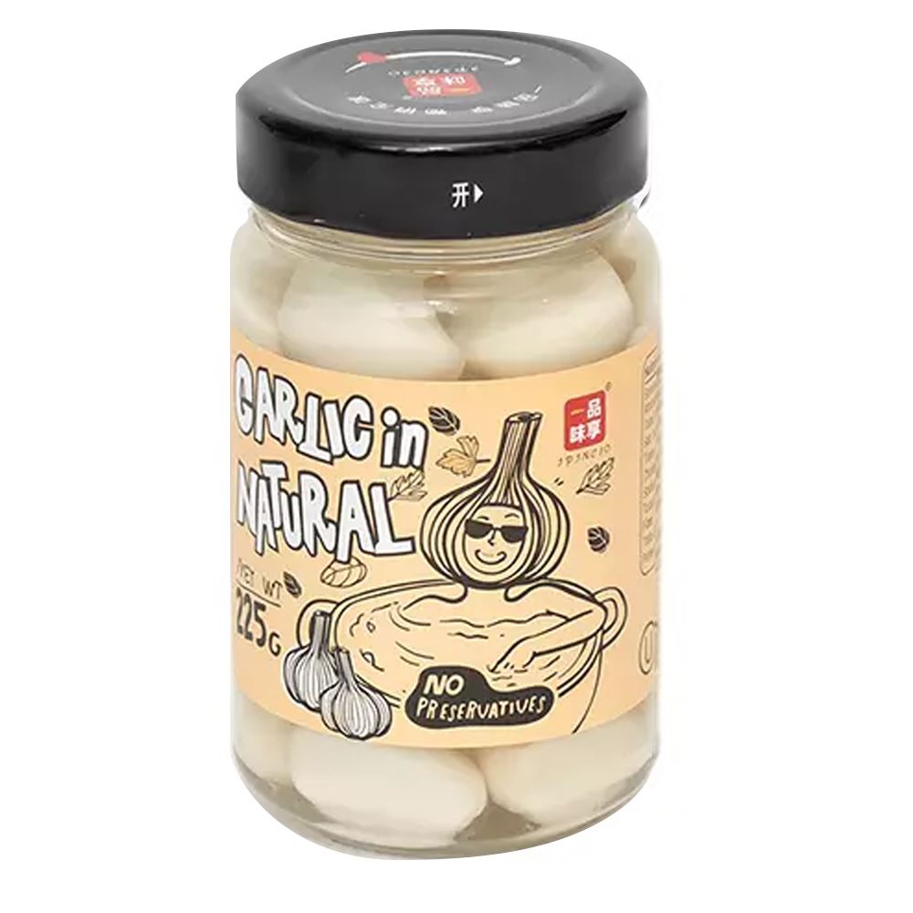 Ipincio Delicious Pickled Garlic Cloves in Natural with Natural Ingredients – 225g