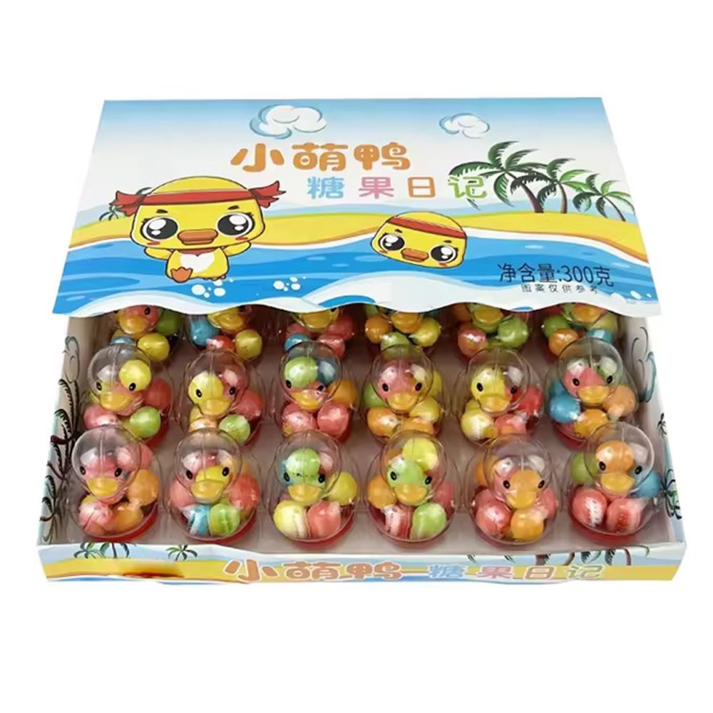 Treasure Puffed Sugar Candy Bean in Duck Shaped Bottle - 12g