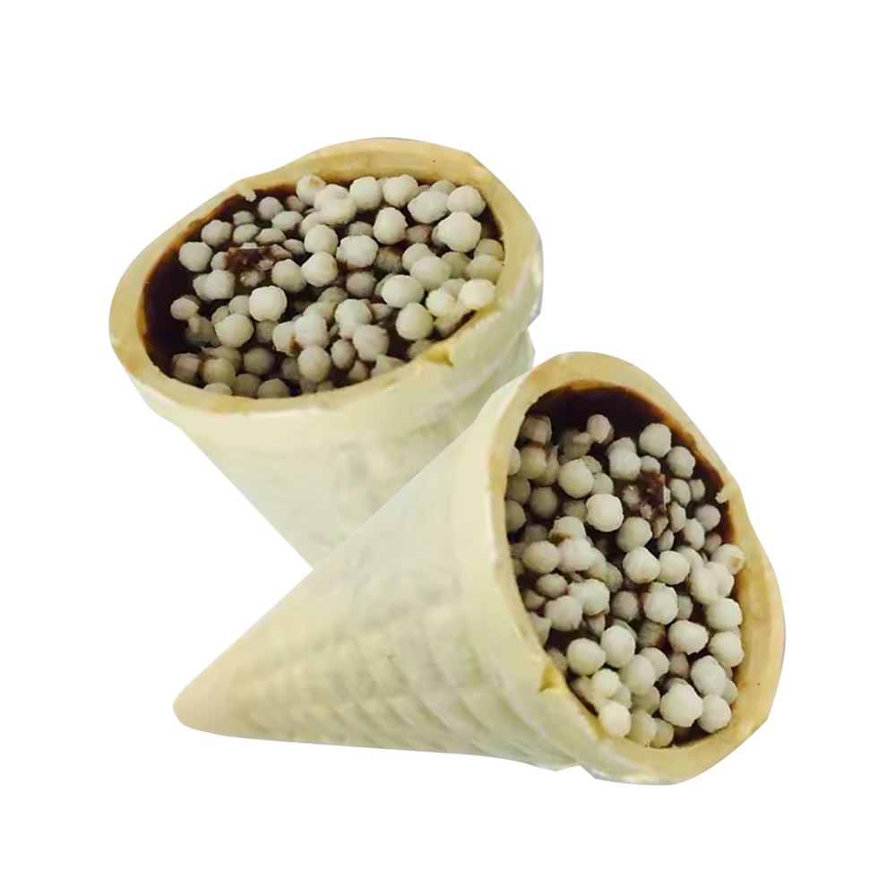 Luyuan Cone Crispy Rice Chocolate with Biscuits - 15g