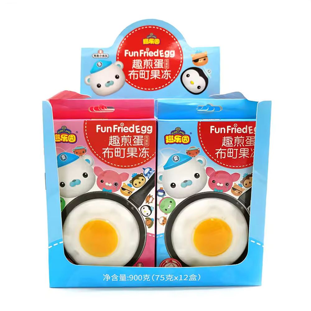 Luyuan New Trendy Omelette Shaped Pudding Jelly - 75g