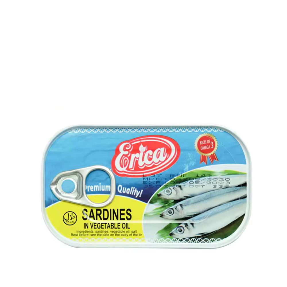 Erica Canned Sardines in Vegetable Oil - 125g