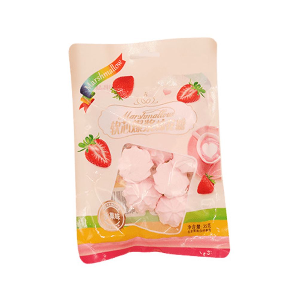 Funnystar Cookie Shaped with Fruit Jam-Filled Marshmallow - 30g