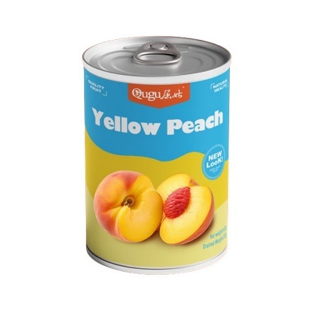 Qugu Canned Yellow Peach – 425g