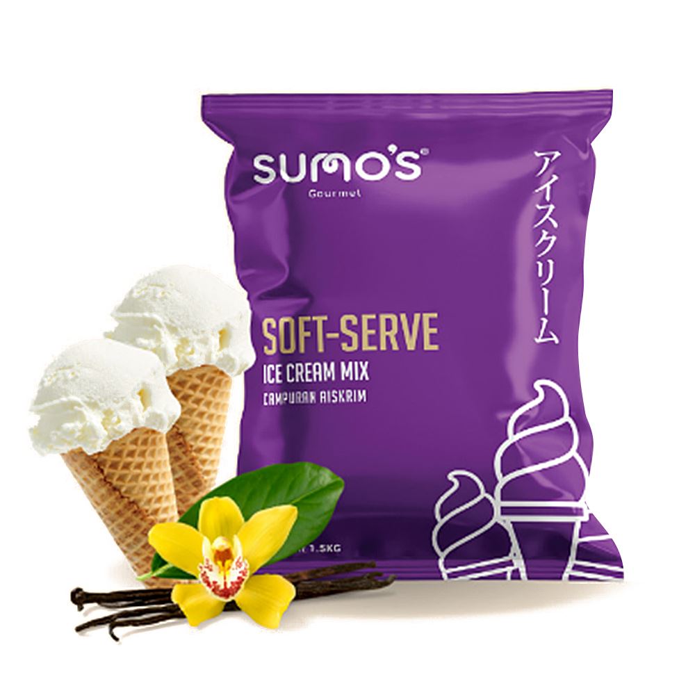 Sumo's Gourmet Vanilla Soft Serve Ice Cream Premix – 1.5kg