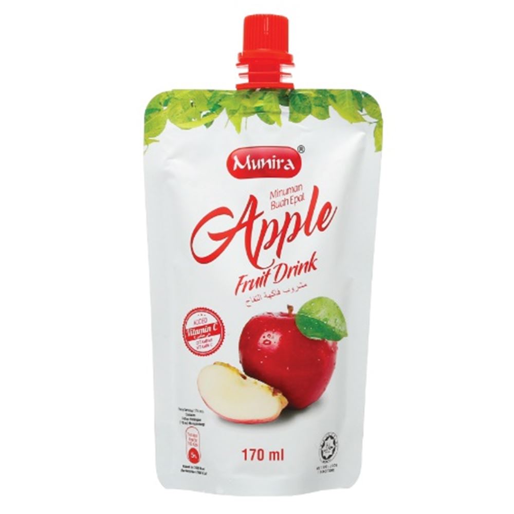 Munira Apple Flavour Drink - 170ml (carton/36pcs)