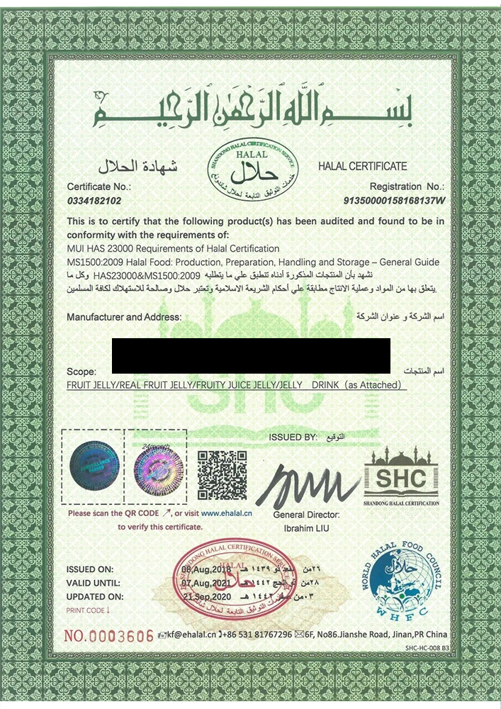 Halal Certificate