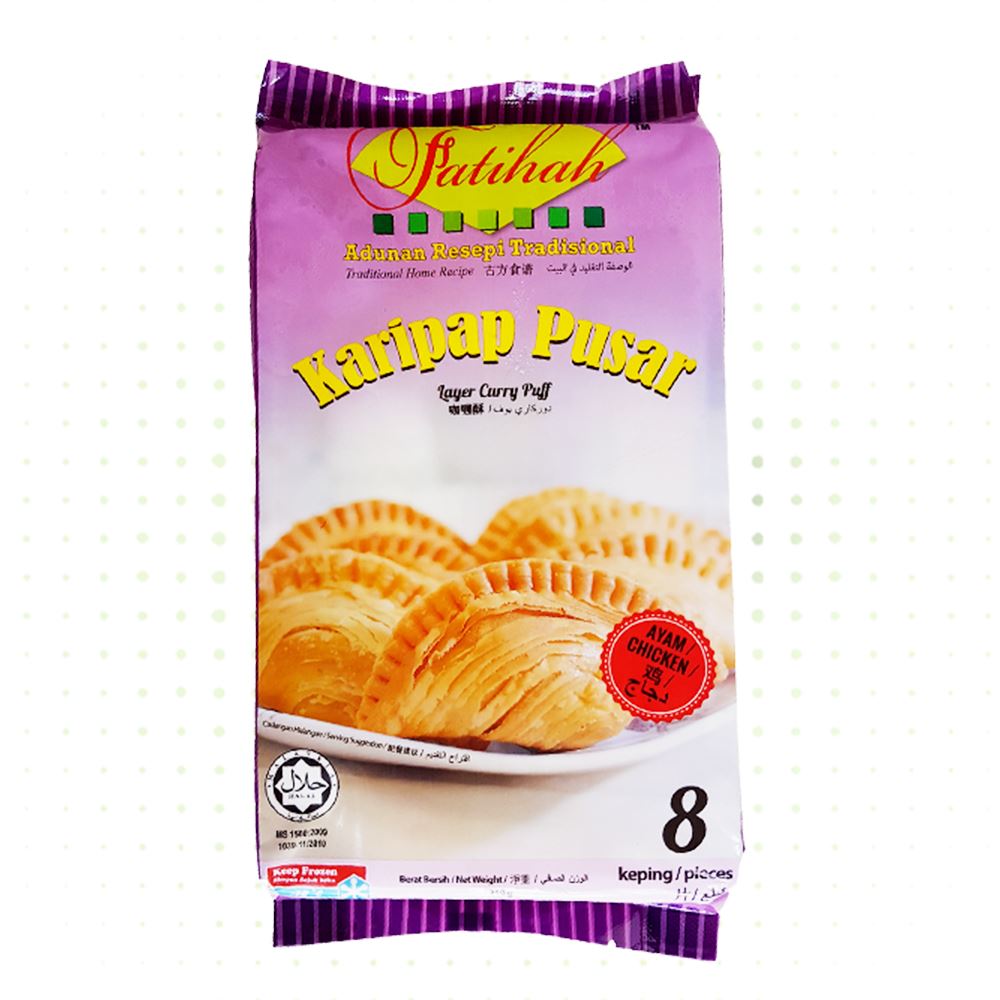 Fatihah Frozen Food Spiral Chicken Curry Puff – 240g