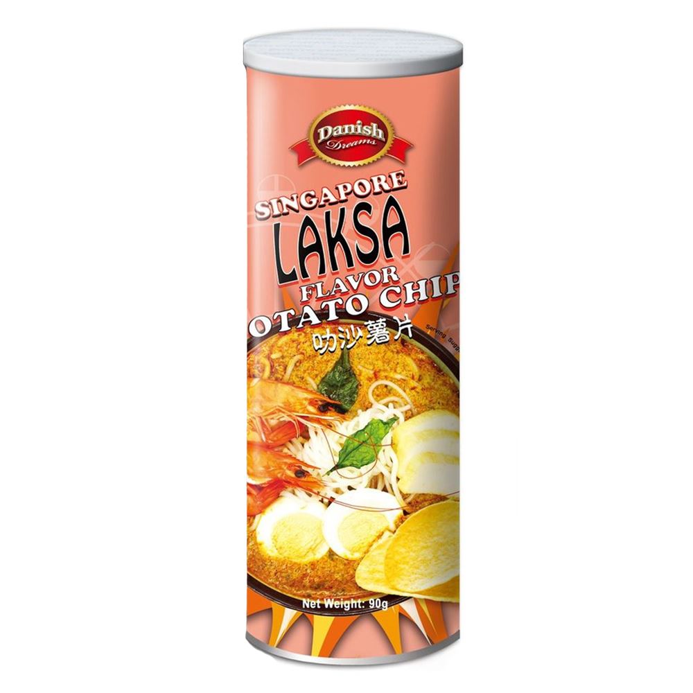 Danish Dreams Singapore Laksa Flavour Potato Chips - 90g