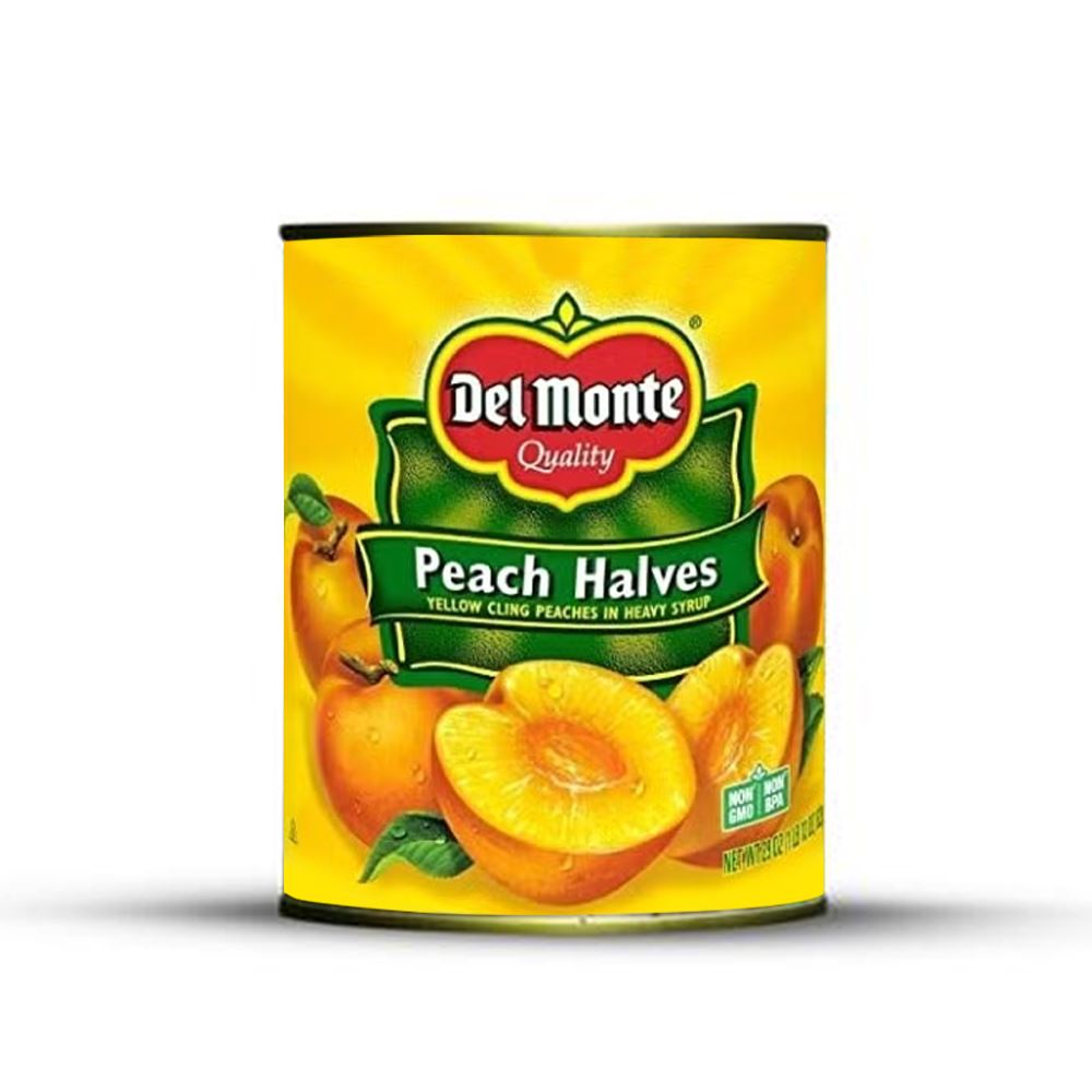 Del Monte Canned Peach Halves - 820g