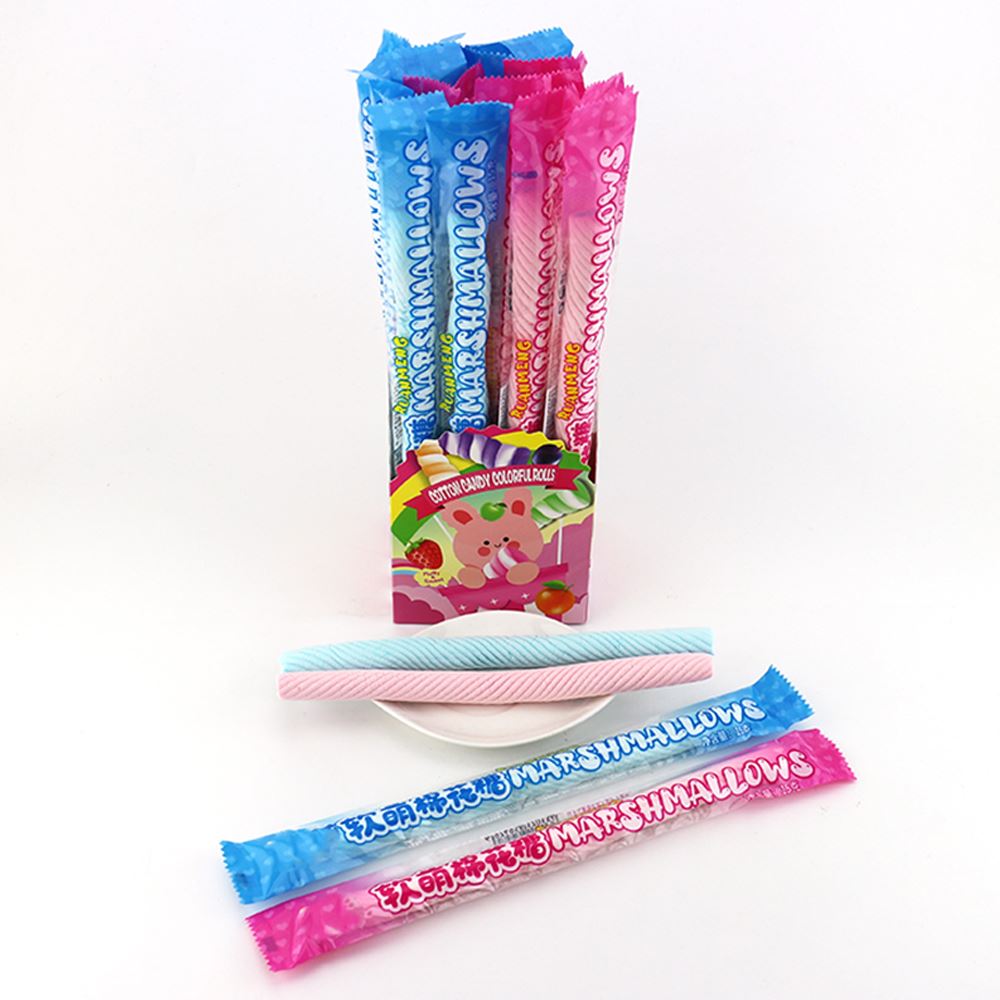 Ruanmeng Twist Long Rope Marshmallow Sticks – Pink/Blue